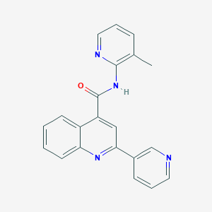 molecular formula C21H16N4O B11015999 N-(3-methylpyridin-2-yl)-2-(pyridin-3-yl)quinoline-4-carboxamide 