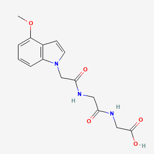 N-[(4-methoxy-1H-indol-1-yl)acetyl]glycylglycine