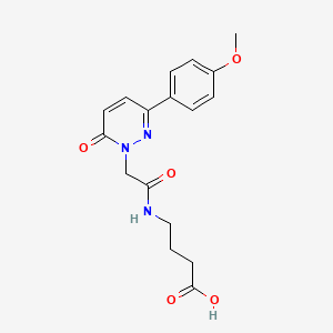 4-({[3-(4-methoxyphenyl)-6-oxopyridazin-1(6H)-yl]acetyl}amino)butanoic acid