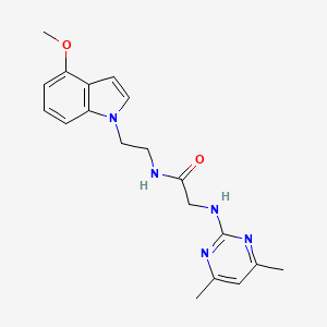 N~2~-(4,6-dimethylpyrimidin-2-yl)-N-[2-(4-methoxy-1H-indol-1-yl)ethyl]glycinamide