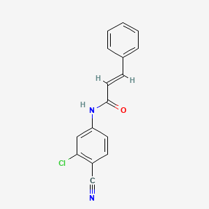 (2E)-N-(3-chloro-4-cyanophenyl)-3-phenylprop-2-enamide