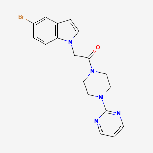 2-(5-bromo-1H-indol-1-yl)-1-[4-(pyrimidin-2-yl)piperazin-1-yl]ethanone