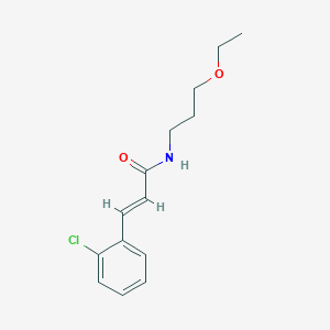 (2E)-3-(2-chlorophenyl)-N-(3-ethoxypropyl)prop-2-enamide