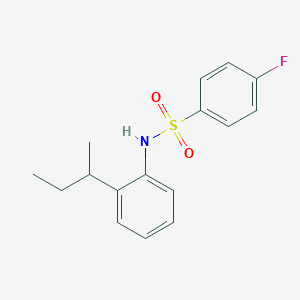 N-[2-(butan-2-yl)phenyl]-4-fluorobenzenesulfonamide