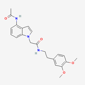 2-[4-(acetylamino)-1H-indol-1-yl]-N-[2-(3,4-dimethoxyphenyl)ethyl]acetamide