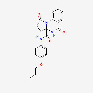 N-(4-butoxyphenyl)-1,5-dioxo-2,3,4,5-tetrahydropyrrolo[1,2-a]quinazoline-3a(1H)-carboxamide