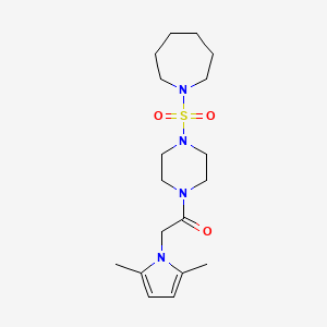 1-[4-(azepan-1-ylsulfonyl)piperazin-1-yl]-2-(2,5-dimethyl-1H-pyrrol-1-yl)ethanone