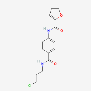 N-{4-[(3-chloropropyl)carbamoyl]phenyl}furan-2-carboxamide