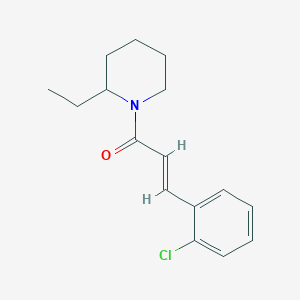 (2E)-3-(2-chlorophenyl)-1-(2-ethylpiperidin-1-yl)prop-2-en-1-one