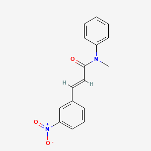 molecular formula C16H14N2O3 B11016420 (2E)-N-methyl-3-(3-nitrophenyl)-N-phenylprop-2-enamide 