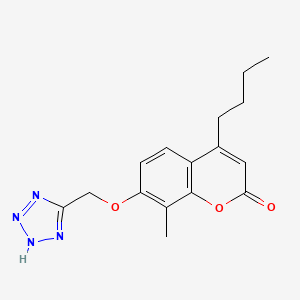 4-butyl-8-methyl-7-(2H-tetrazol-5-ylmethoxy)chromen-2-one