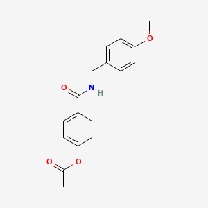 4-[(4-Methoxybenzyl)carbamoyl]phenyl acetate