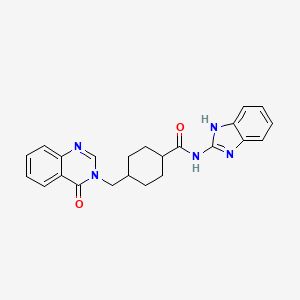 trans-N-(1H-benzimidazol-2-yl)-4-[(4-oxoquinazolin-3(4H)-yl)methyl]cyclohexanecarboxamide