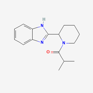 1-[2-(1H-benzimidazol-2-yl)piperidin-1-yl]-2-methylpropan-1-one