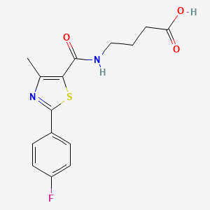 4-({[2-(4-Fluorophenyl)-4-methyl-1,3-thiazol-5-yl]carbonyl}amino)butanoic acid