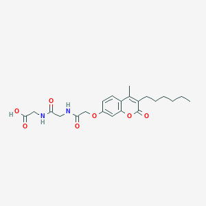 N-{[(3-hexyl-4-methyl-2-oxo-2H-chromen-7-yl)oxy]acetyl}glycylglycine