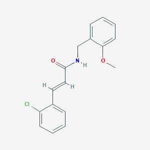 (2E)-3-(2-chlorophenyl)-N-(2-methoxybenzyl)prop-2-enamide