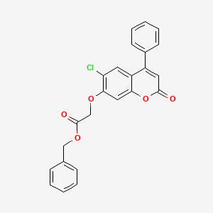 Benzyl ((6-chloro-2-oxo-4-phenyl-2H-chromen-7-YL)oxy)acetate