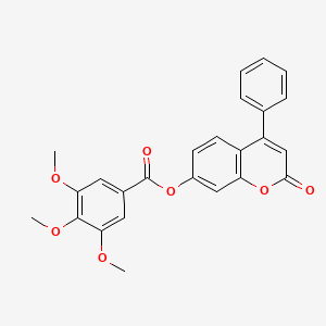 2-oxo-4-phenyl-2H-chromen-7-yl 3,4,5-trimethoxybenzoate