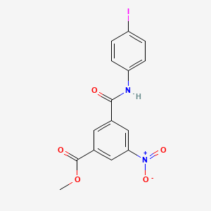 molecular formula C15H11IN2O5 B11016615 Methyl 3-[(4-iodophenyl)carbamoyl]-5-nitrobenzoate 