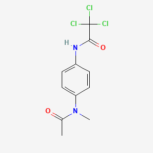 N-{4-[acetyl(methyl)amino]phenyl}-2,2,2-trichloroacetamide