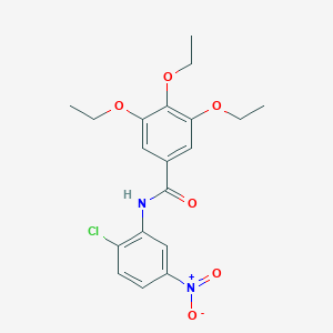 molecular formula C19H21ClN2O6 B11016631 N-(2-chloro-5-nitrophenyl)-3,4,5-triethoxybenzamide 