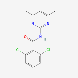 2,6-dichloro-N-(4,6-dimethylpyrimidin-2-yl)benzamide