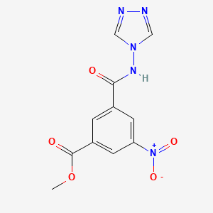 Methyl 3-nitro-5-(1,2,4-triazol-4-ylcarbamoyl)benzoate