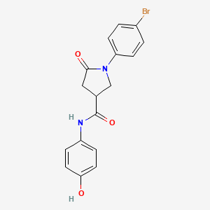 1-(4-bromophenyl)-N-(4-hydroxyphenyl)-5-oxopyrrolidine-3-carboxamide