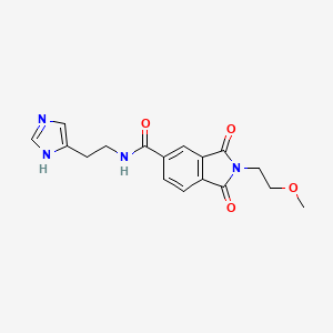 N-[2-(1H-imidazol-4-yl)ethyl]-2-(2-methoxyethyl)-1,3-dioxo-2,3-dihydro-1H-isoindole-5-carboxamide