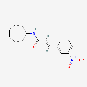 (2E)-N-cycloheptyl-3-(3-nitrophenyl)prop-2-enamide