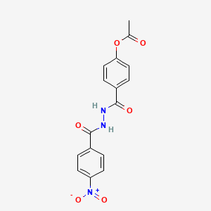 4-((2-(4-Nitrobenzoyl)hydrazino)carbonyl)phenyl acetate