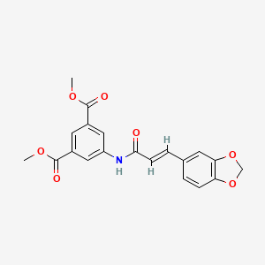 5-(3-Benzo[1,3]dioxol-5-yl-acryloylamino)-isophthalic acid dimethyl ester