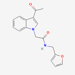 2-(3-Acetyl-indol-1-yl)-N-furan-2-ylmethyl-acetamide