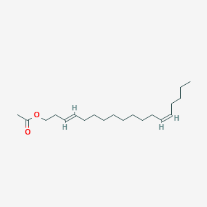 molecular formula C₂₀H₃₆O₂ B110168 (E,Z)-3,13-十八碳二烯基乙酸酯 CAS No. 53120-26-6