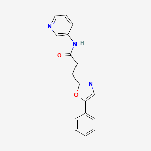 3-(5-phenyl-1,3-oxazol-2-yl)-N-(pyridin-3-yl)propanamide