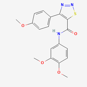 N-(3,4-dimethoxyphenyl)-4-(4-methoxyphenyl)-1,2,3-thiadiazole-5-carboxamide