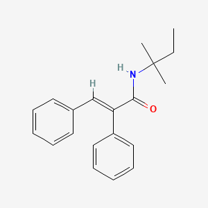 (2E)-N-(2-methylbutan-2-yl)-2,3-diphenylprop-2-enamide