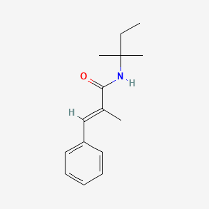 molecular formula C15H21NO B11016897 (2E)-2-methyl-N-(2-methylbutan-2-yl)-3-phenylprop-2-enamide 