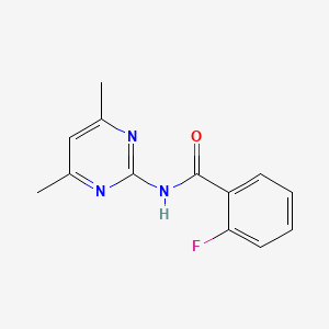 N-(4,6-dimethylpyrimidin-2-yl)-2-fluorobenzamide