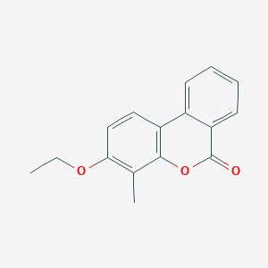 molecular formula C16H14O3 B11017070 3-ethoxy-4-methyl-6H-benzo[c]chromen-6-one 