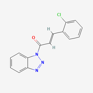 (2E)-1-(1H-benzotriazol-1-yl)-3-(2-chlorophenyl)prop-2-en-1-one