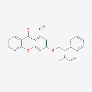 molecular formula C25H18O4 B11017105 1-hydroxy-3-[(2-methyl-1-naphthyl)methoxy]-9H-xanthen-9-one 