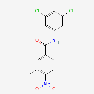 molecular formula C14H10Cl2N2O3 B11017121 N-(3,5-dichlorophenyl)-3-methyl-4-nitrobenzamide 