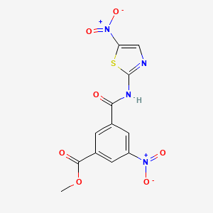 Methyl 3-nitro-5-[(5-nitro-1,3-thiazol-2-yl)carbamoyl]benzoate