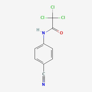 molecular formula C9H5Cl3N2O B11017197 2,2,2-trichloro-N-(4-cyanophenyl)acetamide CAS No. 53165-95-0