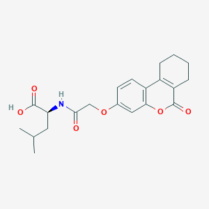 molecular formula C21H25NO6 B11017223 N-{[(6-oxo-7,8,9,10-tetrahydro-6H-benzo[c]chromen-3-yl)oxy]acetyl}-L-leucine 