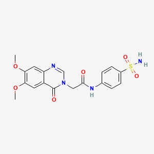 2-(6,7-dimethoxy-4-oxoquinazolin-3(4H)-yl)-N-(4-sulfamoylphenyl)acetamide