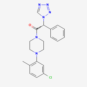 (2R)-1-[4-(5-chloro-2-methylphenyl)piperazin-1-yl]-2-phenyl-2-(1H-tetrazol-1-yl)ethanone