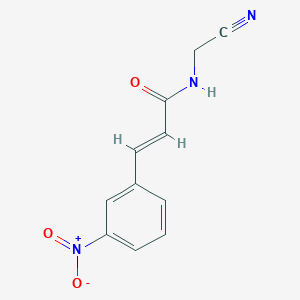 (2E)-N-(cyanomethyl)-3-(3-nitrophenyl)prop-2-enamide